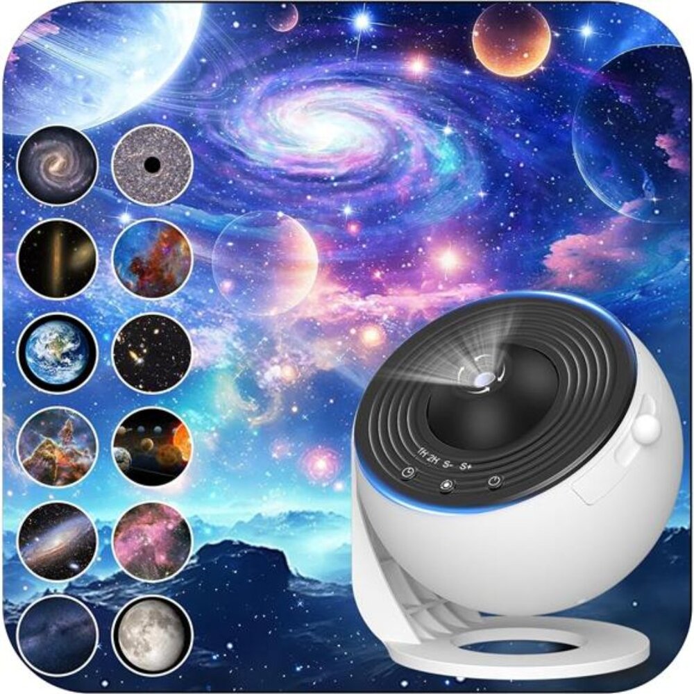 Galaxy Projector for Bedroom, HD Image Star Projector Galaxy Light Adjustable